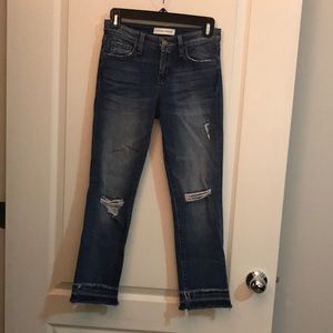 Flying Monkey jeans. Raw cuff hem. Size 24. NWOT.